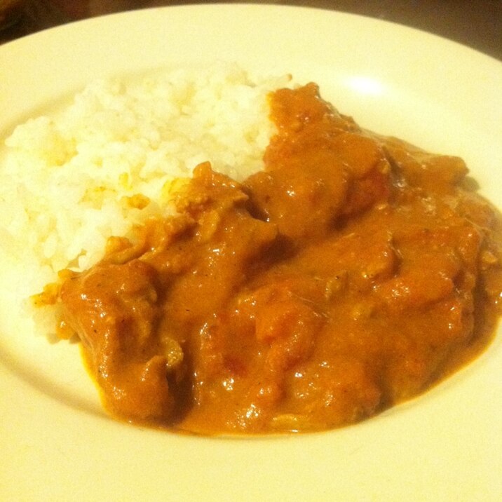 豚肉でバターチキンカレー♬